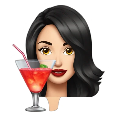 Megan Fox drink cocktail sticker