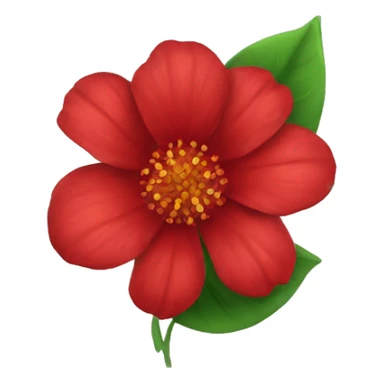 red flower sticker