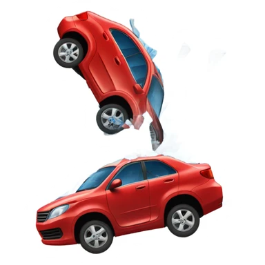 cars bumping sticker