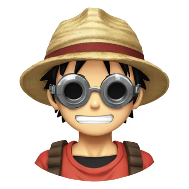 luffy gear 5 with goggles sticker