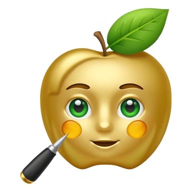 right check with golden and green colours sticker