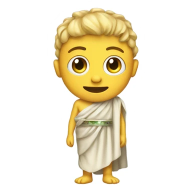 alien in a toga sticker