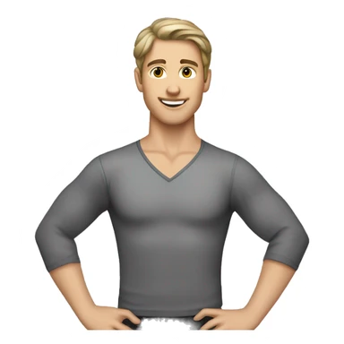 ballet dancing male caucasian dark hair sticker