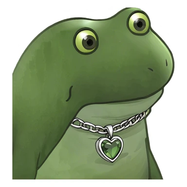 dark green heart sticker