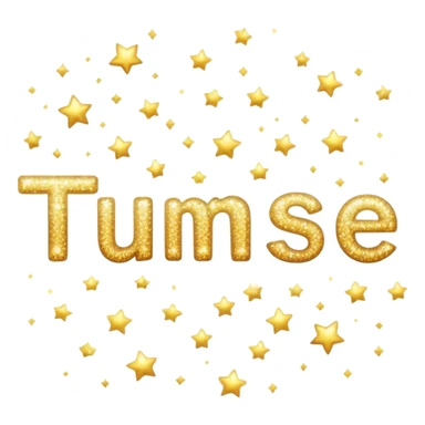 message with 'tumse' text and sparkles sticker
