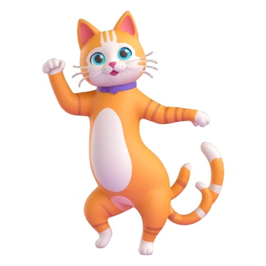 dancing cat sticker
