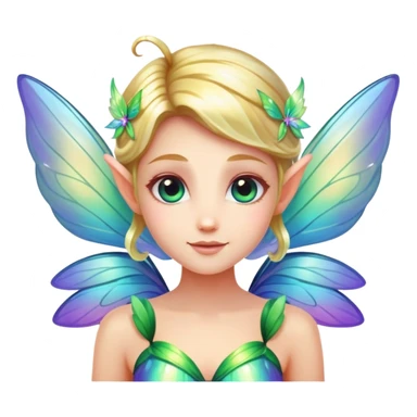 Fairy with glowing wings sticker