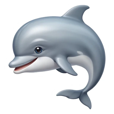 Cute Dolphin Happy face  sticker