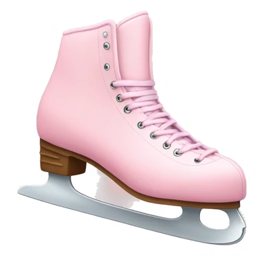pastel pink ice skates sticker