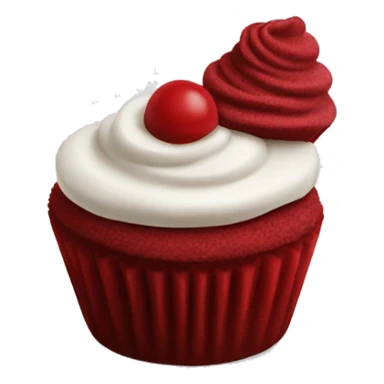 red velvet cupcakes on a plate sticker