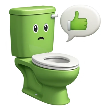 Is skibidi toilet  with a speech bubble saying I like to move it move it sticker