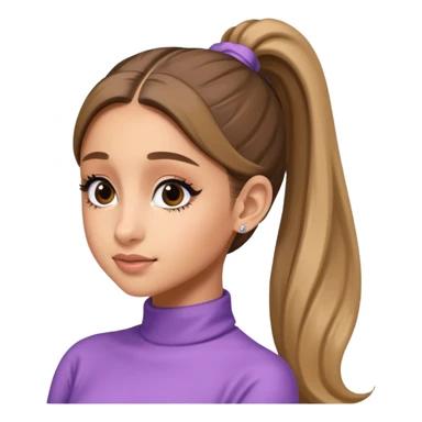 ariana grande ponytail 2025 sticker