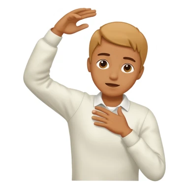 Person doing a dab sticker