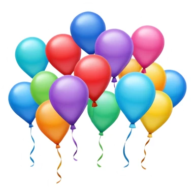 shaped flying balloons sticker