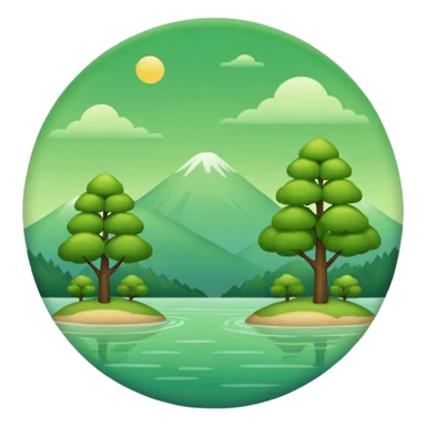 Green mood sticker