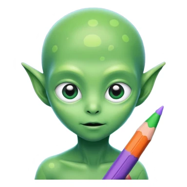 
Alien kid drawing stars





 sticker