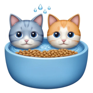 Cat Food and Water sticker