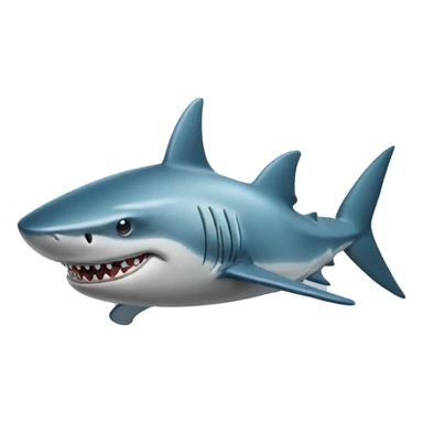Shark with car sticker