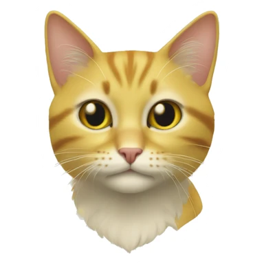 Scwarz gelbe Katze sticker