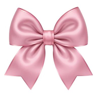 Light pink bow like this 🎀 but even lighter sticker