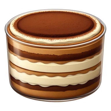 realistic tiramisu sticker