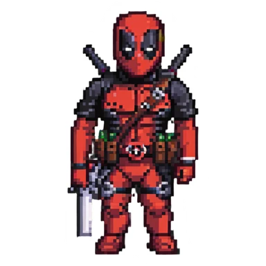 deadpool superhero sticker