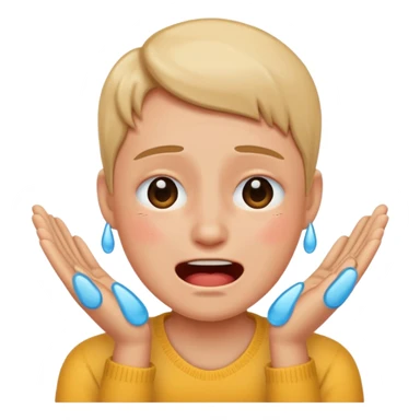 happy person crying sticker