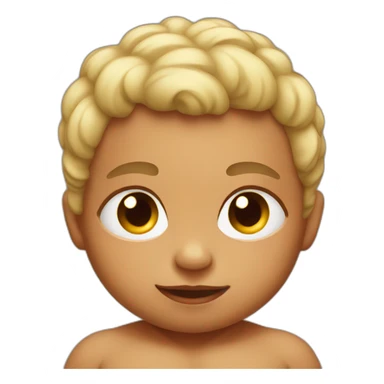 Muscular baby sticker