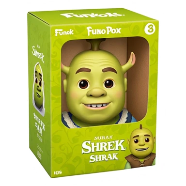 Boite funko pop avce shrek  sticker