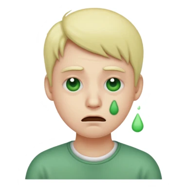 Just ate something bad emoji face sticker