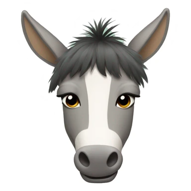 Donkey wearing a tutu sticker