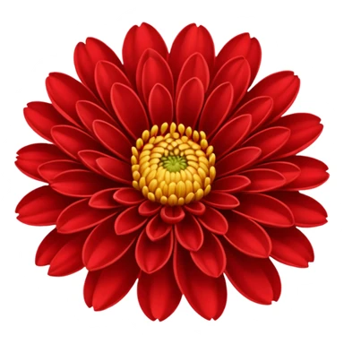 chrysanthemum flower red sticker