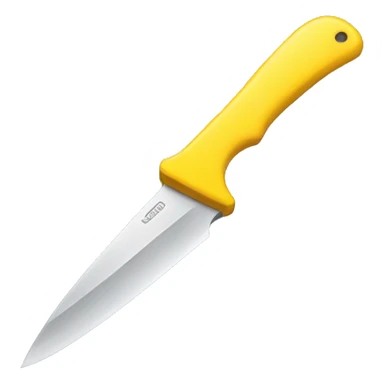 Yellow knife sticker