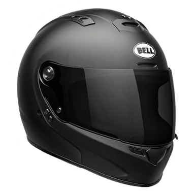 bell hp777 helmet with the low visor.  sticker