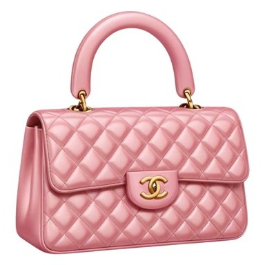 chanel pink pearl bag sticker