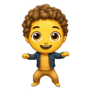 quero um emojis de um bebê dançando sticker