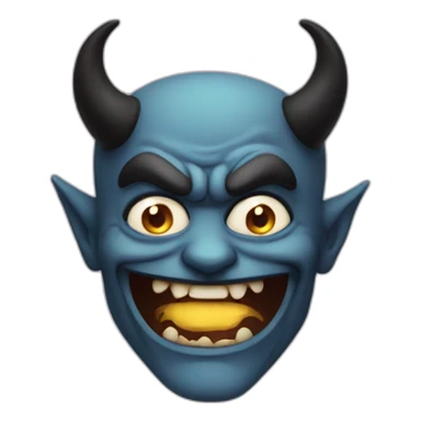 Crazy devil sticker