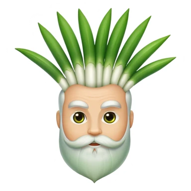 green onion but have beard sticker