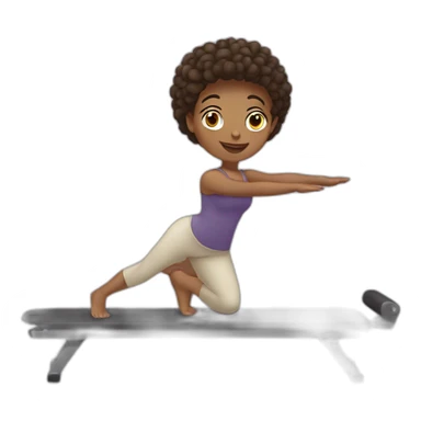 The girl does pilates sticker