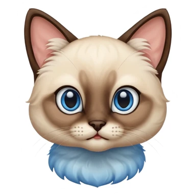 baby siamese cat sticker