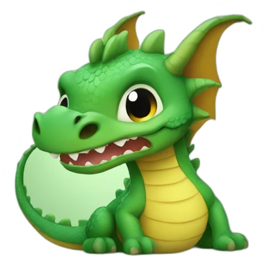 dragon cute baby sticker