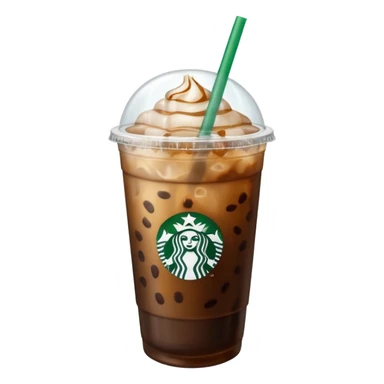 Iced Starbucks coffee sticker