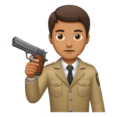 Hombre con pistola sticker