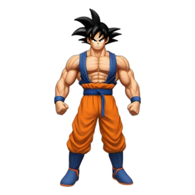 Goku qui a fait de la musculation  sticker