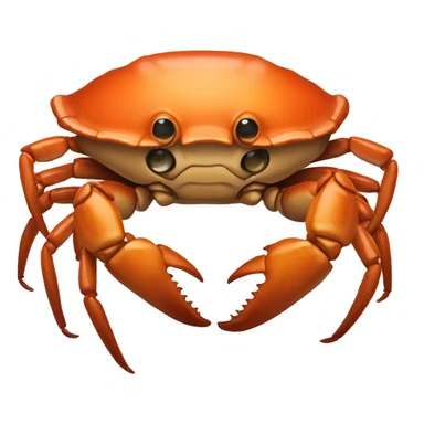 crabby rust crab sticker