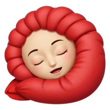 Berry emoji sleeping sticker