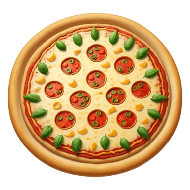 Christmas pizza sticker