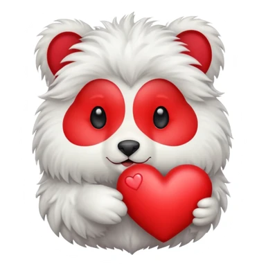 Animal with a heart sticker