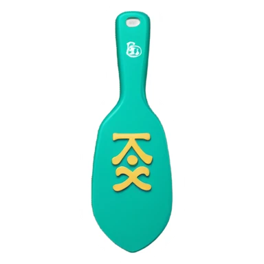 Teal fraternity paddle sticker