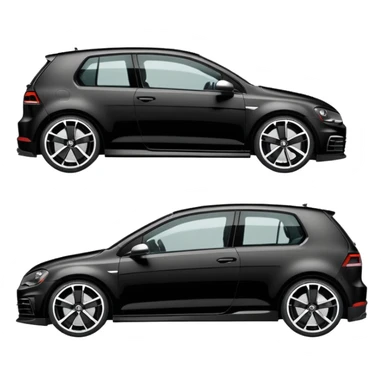 Black Edition Golf R MK7 on the side sticker